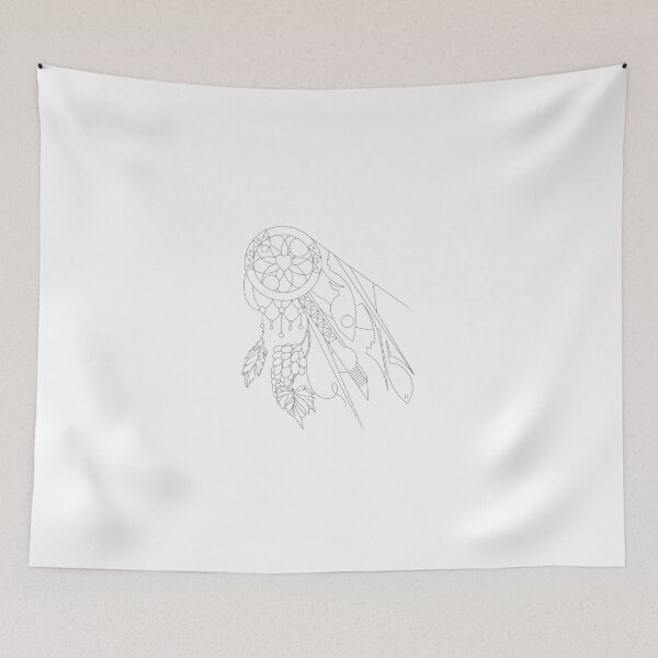 Item preview, Dreamcatcher Fish Botanical Line Art designed and sold by Color for Balance .