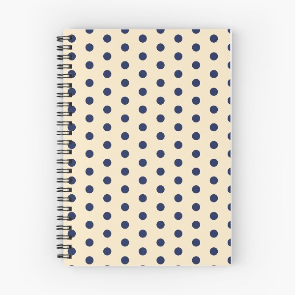Item preview, Polka dot blue with cream background  designed and sold by rhino-rose.