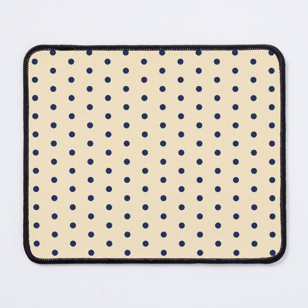 Item preview, Polka dot blue with cream background designed and sold by rhino-rose.