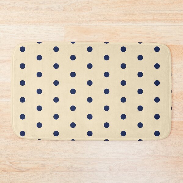 Item preview, Polka dot blue with cream background  designed and sold by rhino-rose.