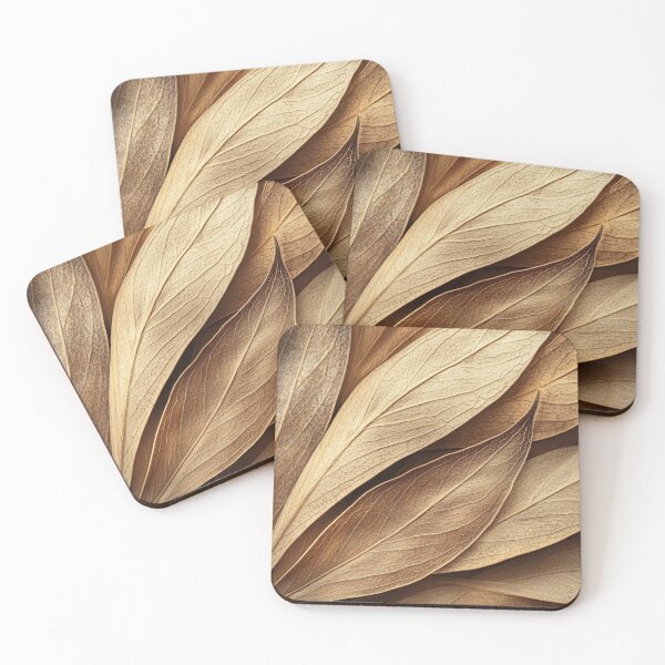 Item preview, Brown leaves in natural pattern designed and sold by anytka.