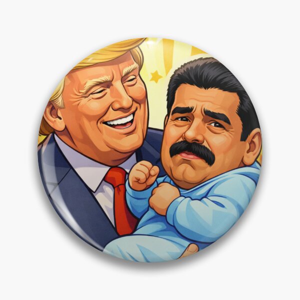 Item preview, Donald Trump ft Nicolas Maduro Political Meme designed and sold by FutureTraveller.