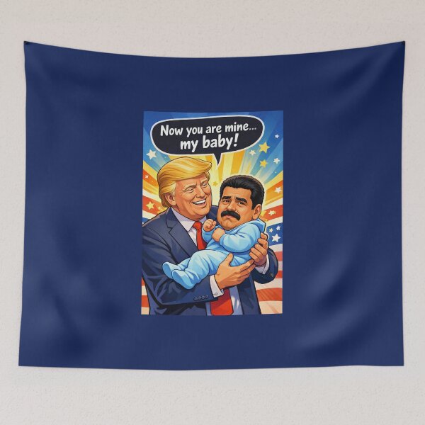 Item preview, Donald Trump ft Nicolas Maduro Political Meme designed and sold by FutureTraveller.
