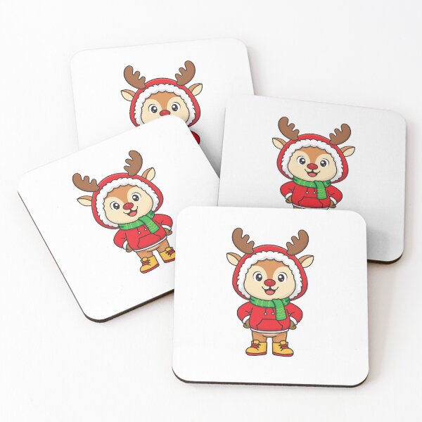 Item preview, Cozy Christmas Deer in Winter Hoodie and Muffler designed and sold by GriferrStore.
