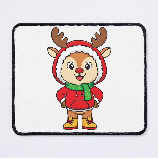 Item preview, Cozy Christmas Deer in Winter Hoodie and Muffler designed and sold by GriferrStore.