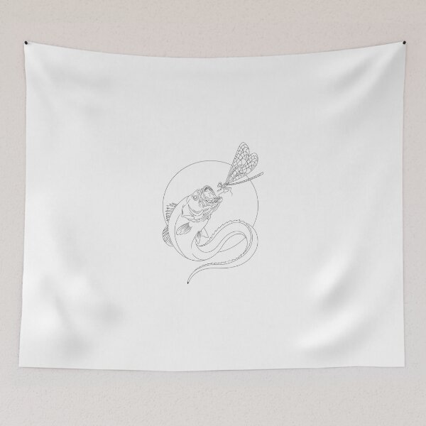 Item preview, Eel and Dragonfly Line Art designed and sold by Color for Balance .