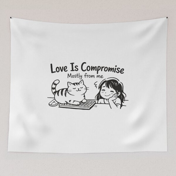 Item preview, Love Is Compromise designed and sold by SnappyPNG.