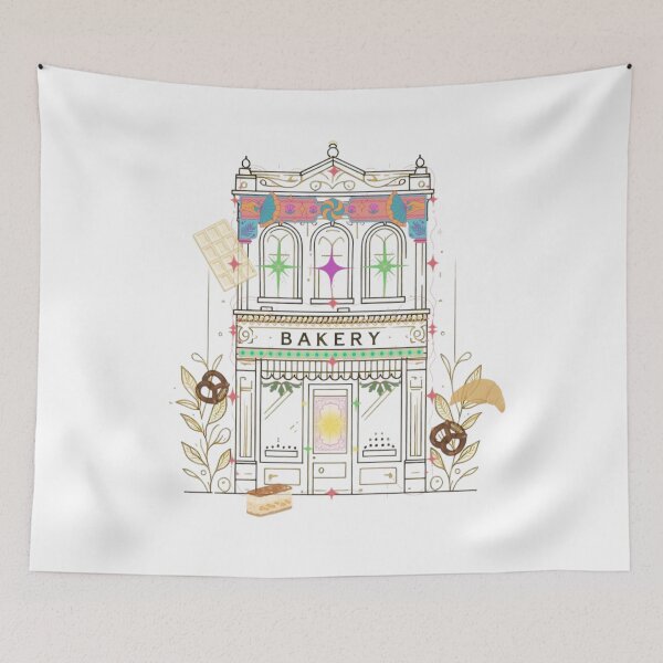 Item preview, Magical Bakery Illustration – Dreamy Cake Shop with Floating Desserts designed and sold by Sugar Wisdom .