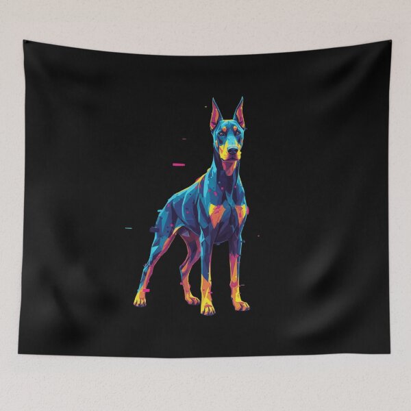 Item preview, Cyberpunk Doberman Glitch Aesthetic designed and sold by bsbd-action.
