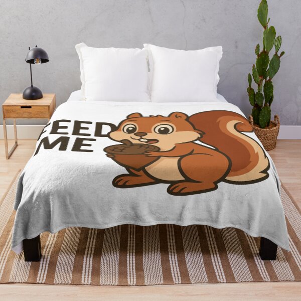 Item preview, Feed Me – Cute Squirrel Cartoon designed and sold by storelibertys.