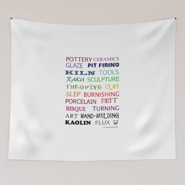 Item preview, POTTERY GLOSSARY (MULTI-COLOURED) designed and sold by Deanna Roberts Studio.
