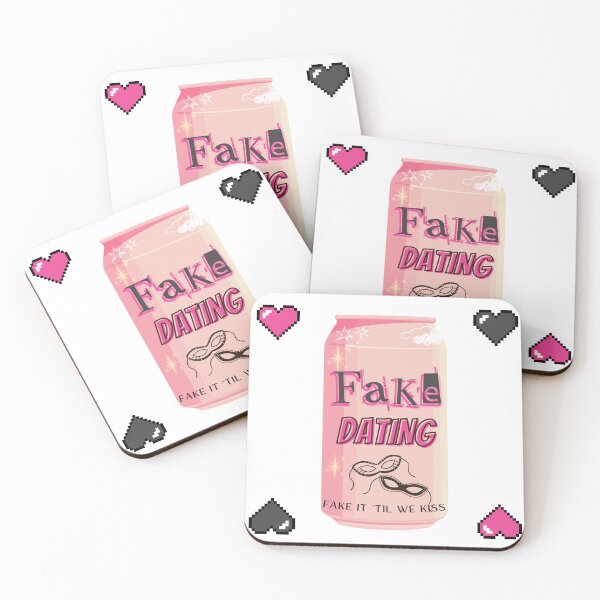 Item preview, Fake Dating | Trope in a Can designed and sold by Nyxander's Bookish Catalogue.
