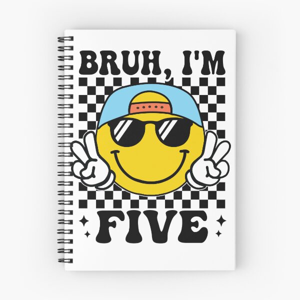 Item preview, Bruh I'm Five 5 5th Birthday Groovy Boys Girls 5 Years Old designed and sold by Night Forest.