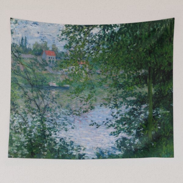 Item preview, A Travers Les Arbres Ile De La Grande Jatte 2 by Claude Monet: Impressionist River View designed and sold by artofuniverse.