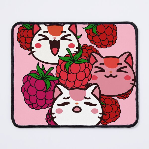 Item preview, Cute Kawaii Cats with Raspberries designed and sold by Kanniax.