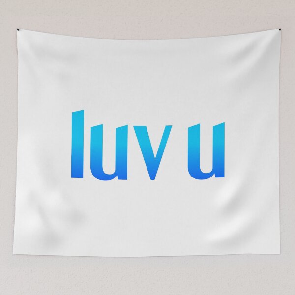 Item preview, Luv U, Blue Simple Classy  designed and sold by Memes N Lore .
