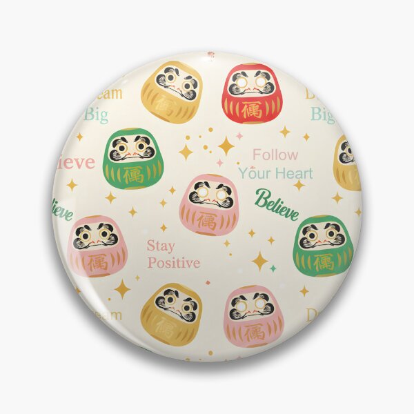 Item preview, Daruma Pattern Motivational Lucky Dolls designed and sold by daila70.