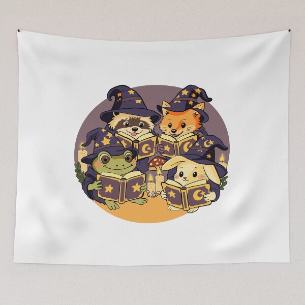 Item preview, Cozy Spellbook Club – Cute Witch Animals Reading Magic Books designed and sold by jxmesmxckey.