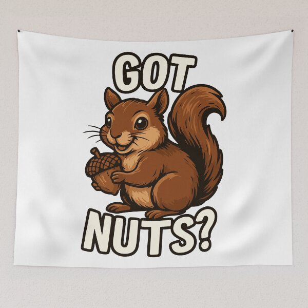 Item preview, Got Nuts? – Funny Squirrel Cartoon designed and sold by storelibertys.