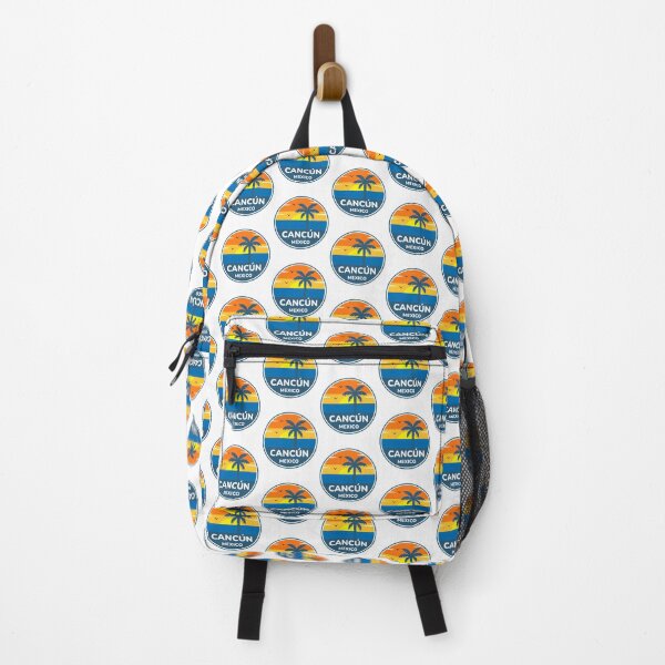 Item preview, Cancún Mexico - Retro Sunset Tropical Palm Beach Travel Vacation designed and sold by Shape Snip Studio.