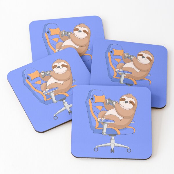 Item preview, Chill Sloth Gamer – Cute Cozy Sloth Sitting in Gaming Chair designed and sold by GriferrStore.