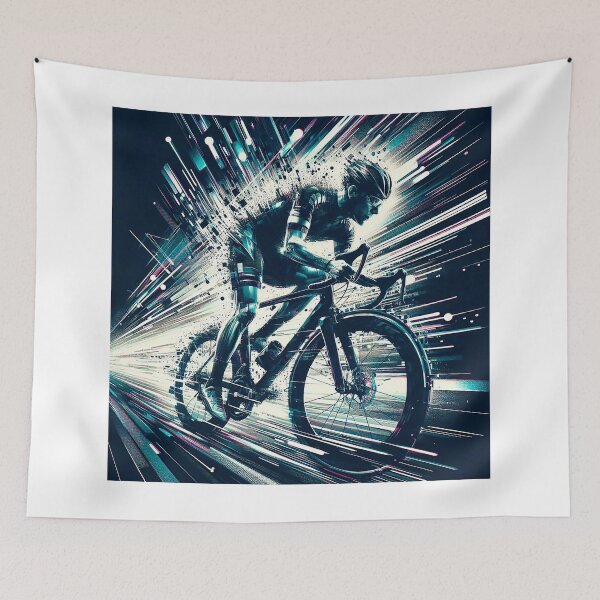 Item preview, Abstract cyclist portrait designed and sold by RICAMTP.