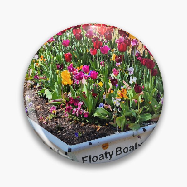 Item preview, Boat filled with flowers by the lake designed and sold by FranWest.