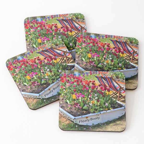 Item preview, Boat filled with flowers by the lake designed and sold by FranWest.