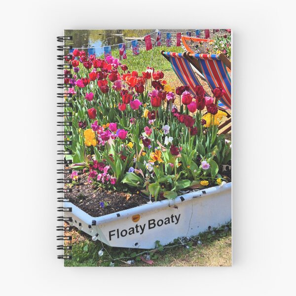 Item preview, Boat filled with flowers by the lake designed and sold by FranWest.