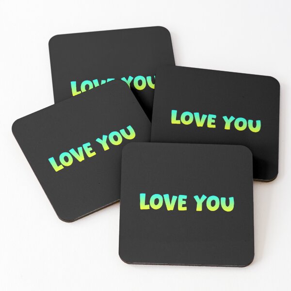 Item preview, Love You, Yellow and Green Bold designed and sold by Memes N Lore .