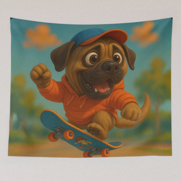 Item preview, Skater Mastiff designed and sold by Sillytoe.