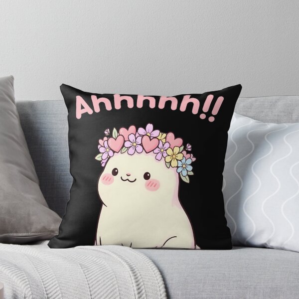 Item preview, Cute Kawaii Cat “Ahhhh!!” Meme – Funny Pastel Cartoon Reaction designed and sold by Vicksin ⭐⭐⭐⭐⭐.