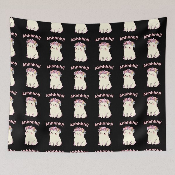 Item preview, Cute Kawaii Cat “Ahhhh!!” Meme – Funny Pastel Cartoon Reaction designed and sold by Vicksin ⭐⭐⭐⭐⭐.