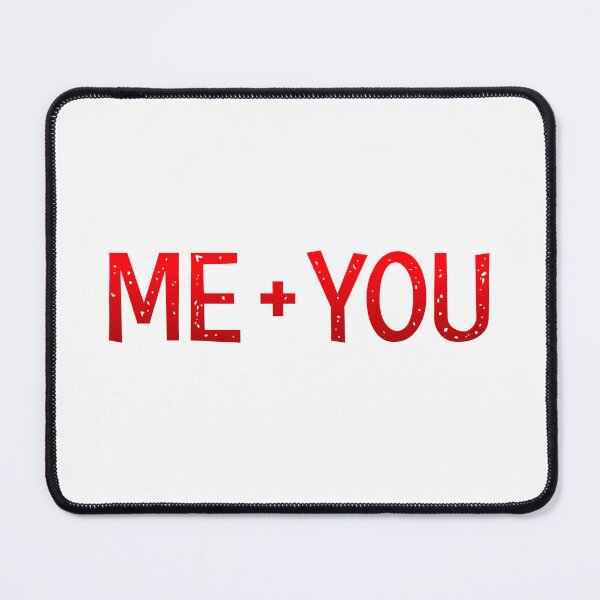 Item preview, Me + You, Red Love Typography  designed and sold by Memes N Lore .