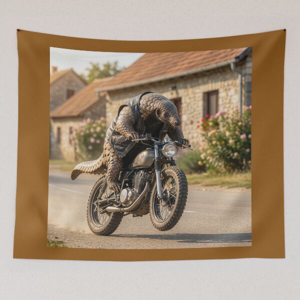 Item preview, Pangolin Zips through Village designed and sold by Tridentulus.