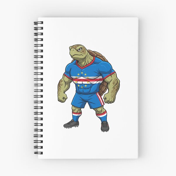 Item preview, Strong Cabo Verde Sea Turtle Football Mascot 2026 designed and sold by ArtByKatti.