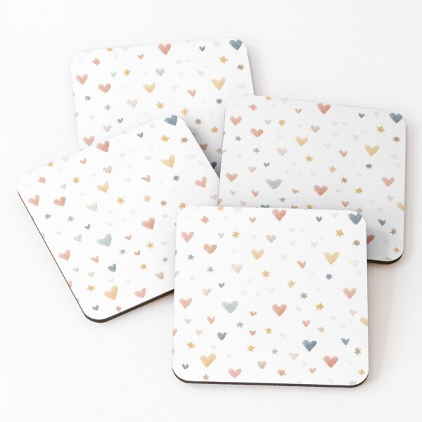 Item preview, Hearts, artwork, colorful, home decor, cute artwork, kids wall art designed and sold by pmakesArt.