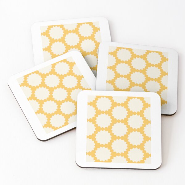 Item preview, Minimalistic floral repeating pattern yellow designed and sold by VitSArt.