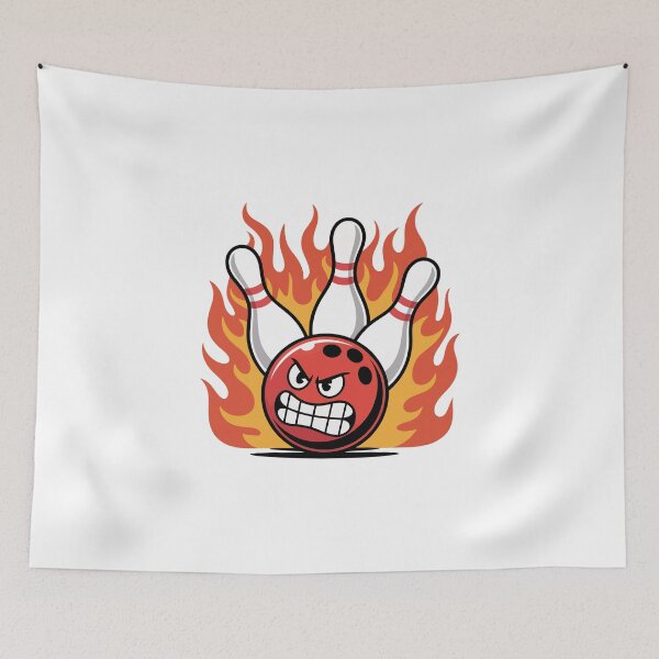 Item preview, Fiery Bowling Ball and Pins designed and sold by jkrphoto.