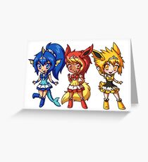 Gen 1 Eeveelution Squad Greeting Card
