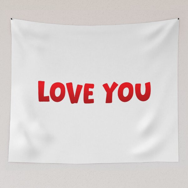 Item preview, Love You, Red Bold designed and sold by Memes N Lore .