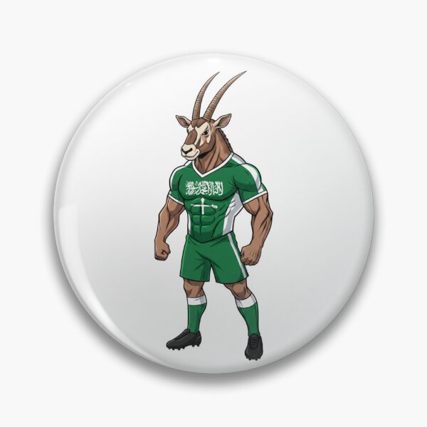 Item preview, Majestic Saudi Arabian Oryx Football Mascot 2026 designed and sold by ArtByKatti.