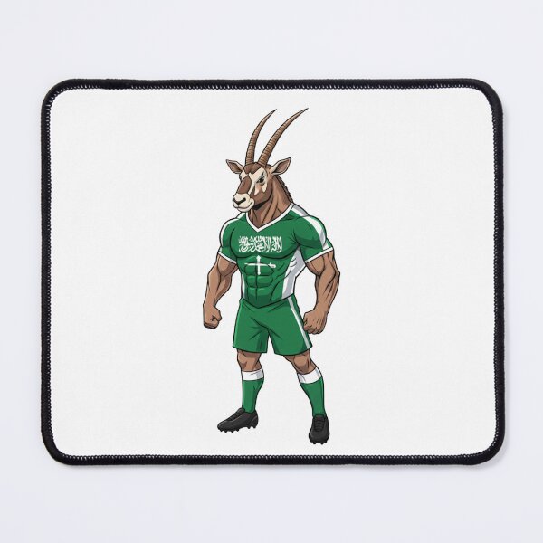 Item preview, Majestic Saudi Arabian Oryx Football Mascot 2026 designed and sold by ArtByKatti.