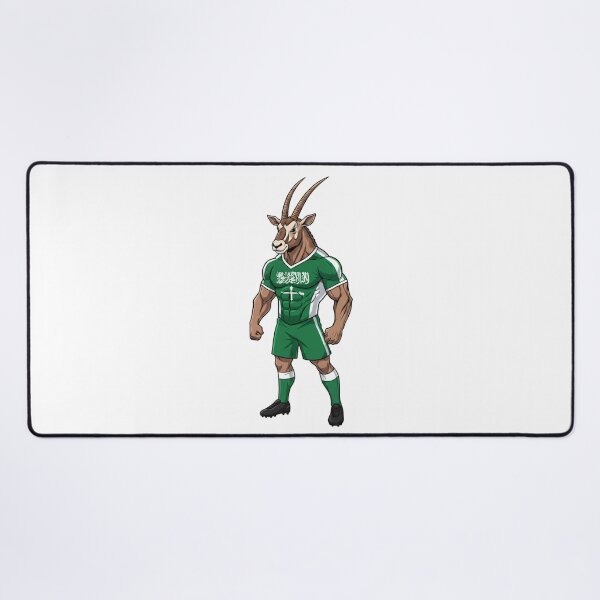 Item preview, Majestic Saudi Arabian Oryx Football Mascot 2026 designed and sold by ArtByKatti.
