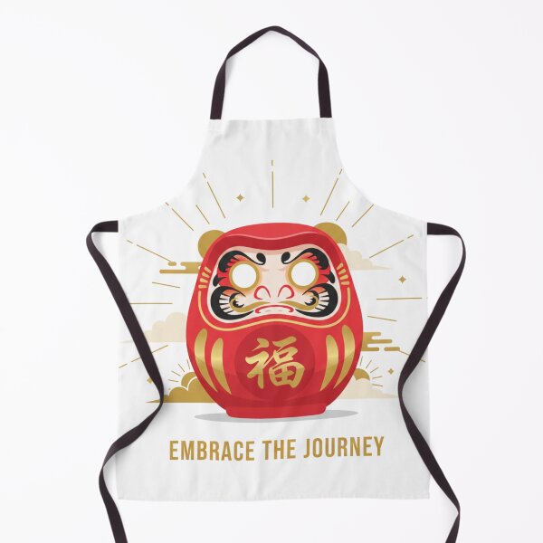 Item preview, Embrace the Journey Red Daruma Motivational Illustration designed and sold by daila70.