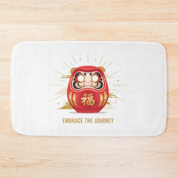 Item preview, Embrace the Journey Red Daruma Motivational Illustration designed and sold by daila70.