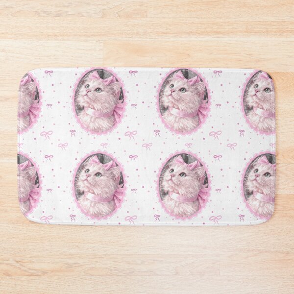 Item preview, Coquette Vintage Cat Seamless Design  designed and sold by FarieArt.