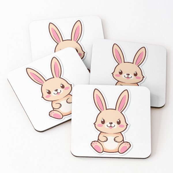 Item preview, Cute Bunny Illustration in Soft Pastel Style designed and sold by MustXop.