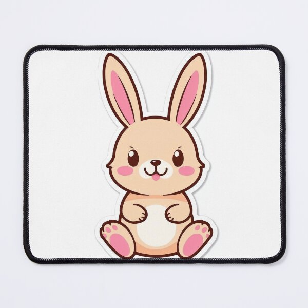 Item preview, Cute Bunny Illustration in Soft Pastel Style designed and sold by MustXop.