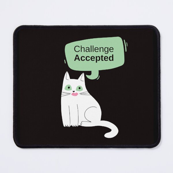 Item preview, Challenge Accepted – Cute White Cat with Pink Lips Phone Case designed and sold by Giota29.